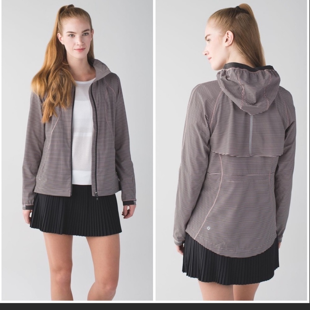 Lululemon go to distance strips hoodie jacket size 4
